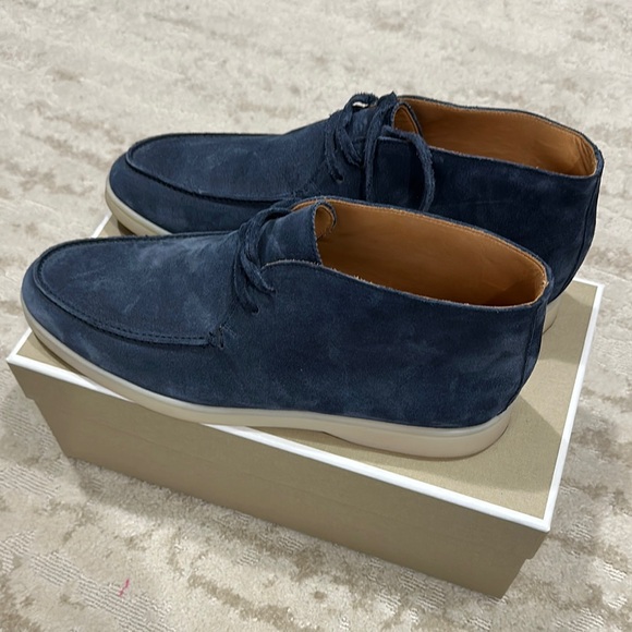 Aurelien- Desert Boot 2.0- like new! Worn once. Men's Blue Suede Chukka Boots - Picture 5 of 14